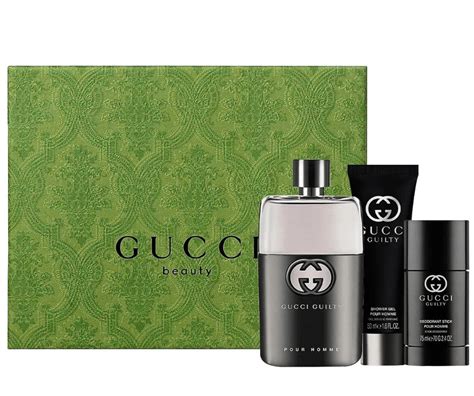 gucci guilty men's edt 90ml gift set|Gucci Guilty pour homme set.